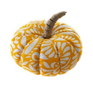 Handcrafted Sari Pumpkins, Set of 2