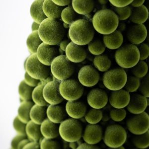 Green Velvet Pom-Pom Tree