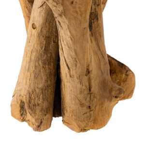 Handcrafted Teak Branch Candelabra