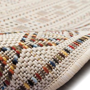Indoor/Outdoor Neutral Rug with Turkish Design