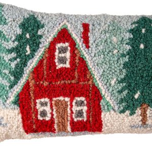 A-Frame Row Houses Hooked Lumbar Pillow