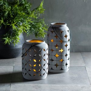 Cement Moroccan Lantern Collection