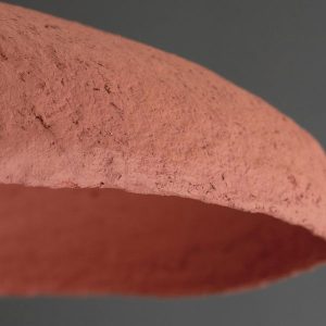 Rust Dome Paper Mach' Pendant Light