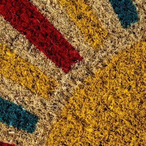 Retro Sun Coir Doormat