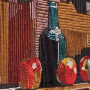 Embroidered Still Life Wall Art