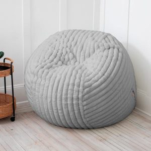 Extra Large Bean Bag Chair, 5' - Ivory