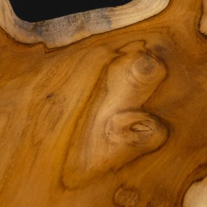 Wood And Resin Plant Stand