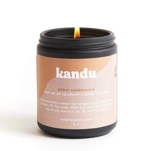 Amber Sandalwood Soy Candle