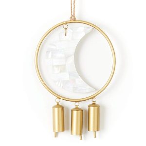 Chayana Large Moon Mother of Pearl Wind Chime