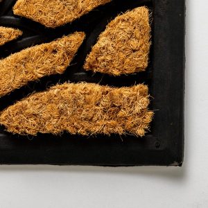 Rubber And Coir Leaf Doormat