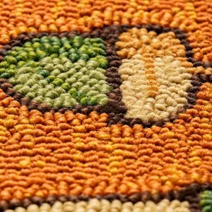 Indoor/Outdoor Acorn Hooked Polypropylene Accent Rug