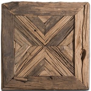 Rennick Reclaimed Pine Wood Pieced Wall Panel D'cor